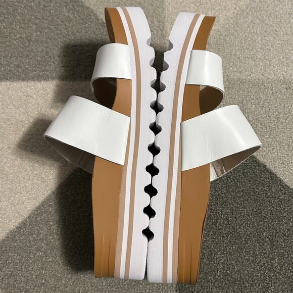 REEF White Platform Cushion Vista Sandals Women's Size 8 - Picture 7 of 11